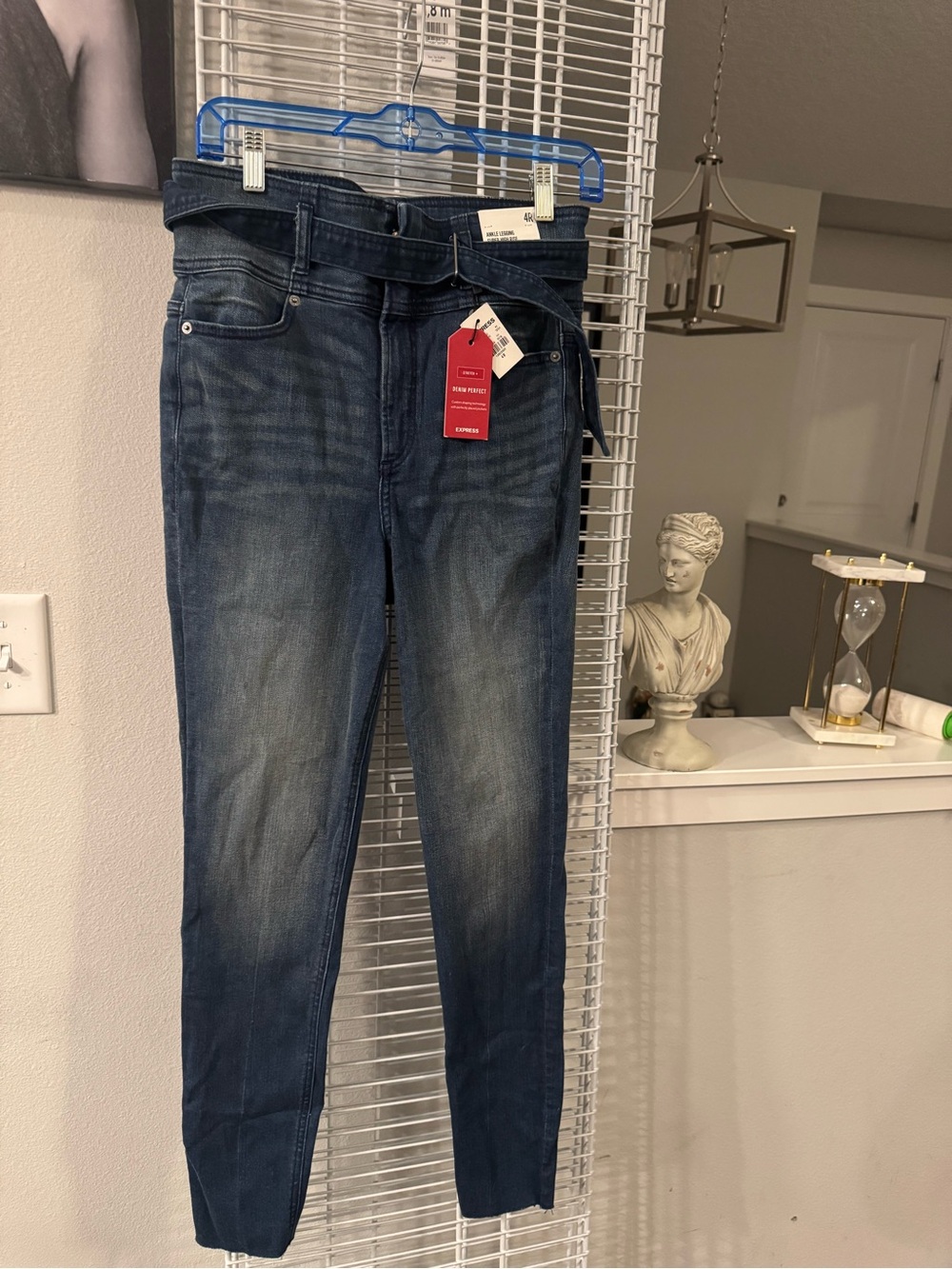 Express Dark Indigo Skinny Jeans